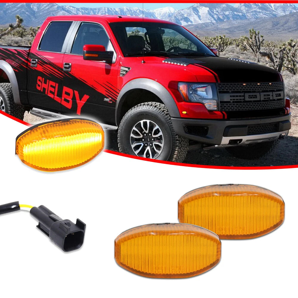 Amber Lens LED Front Fender Light for Ford SVT Raptor (2010–2014)