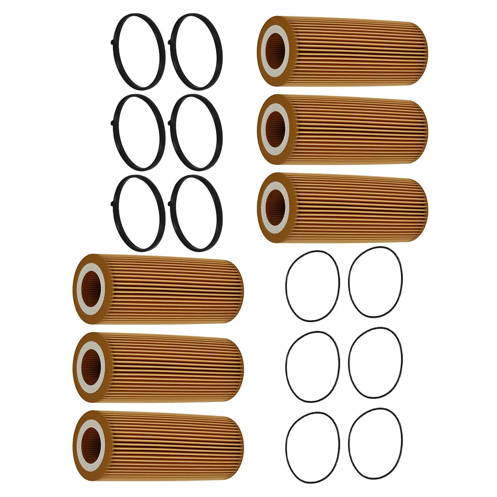Set of 6 Oil Filters for Porsche Cayenne VW Touareg Audi (2005–2018)
