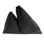 Manual Shift Boot for Toyota 4Runner 1984–1989 - PVC Carbon, Red Stitch