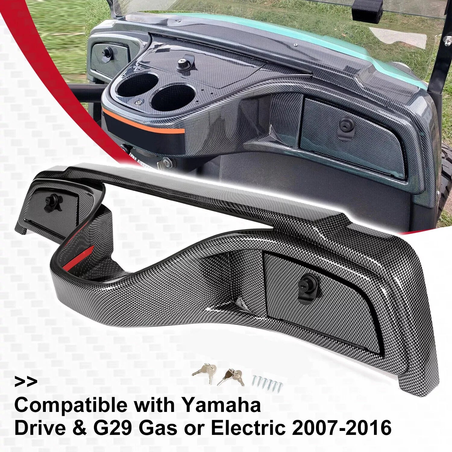Carbon Fiber Dash Kit for Yamaha Drive G29 (2007-2016)