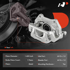 Rear Driver Disc Brake Caliper with Bracket for Honda Odyssey (2011-2017)
