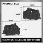 Pair Front Under Body Splash Guard Shield for Audi A6 S6 C7 A7 (2011–2017)