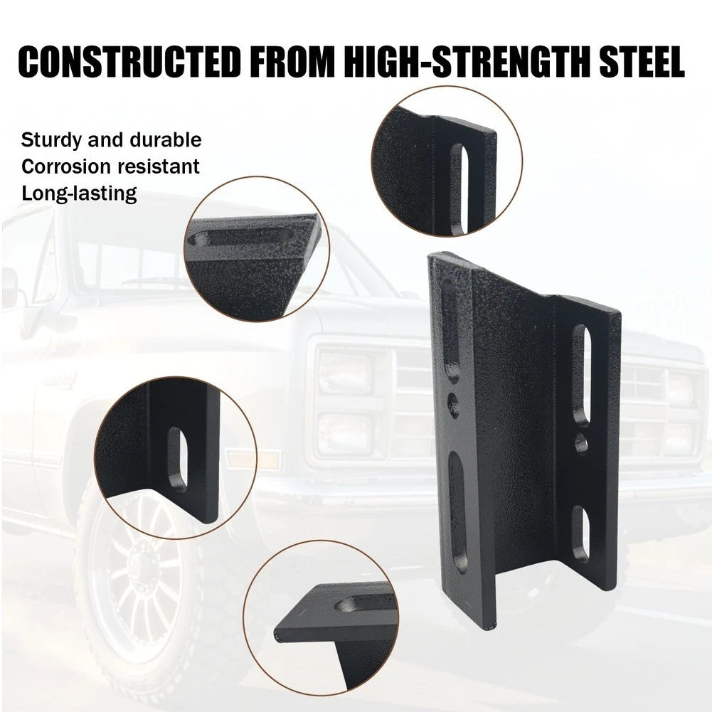 Suspension Mounting Kit Set of 2 Brackets 12 Bolts for Chevy C10 GMC C10