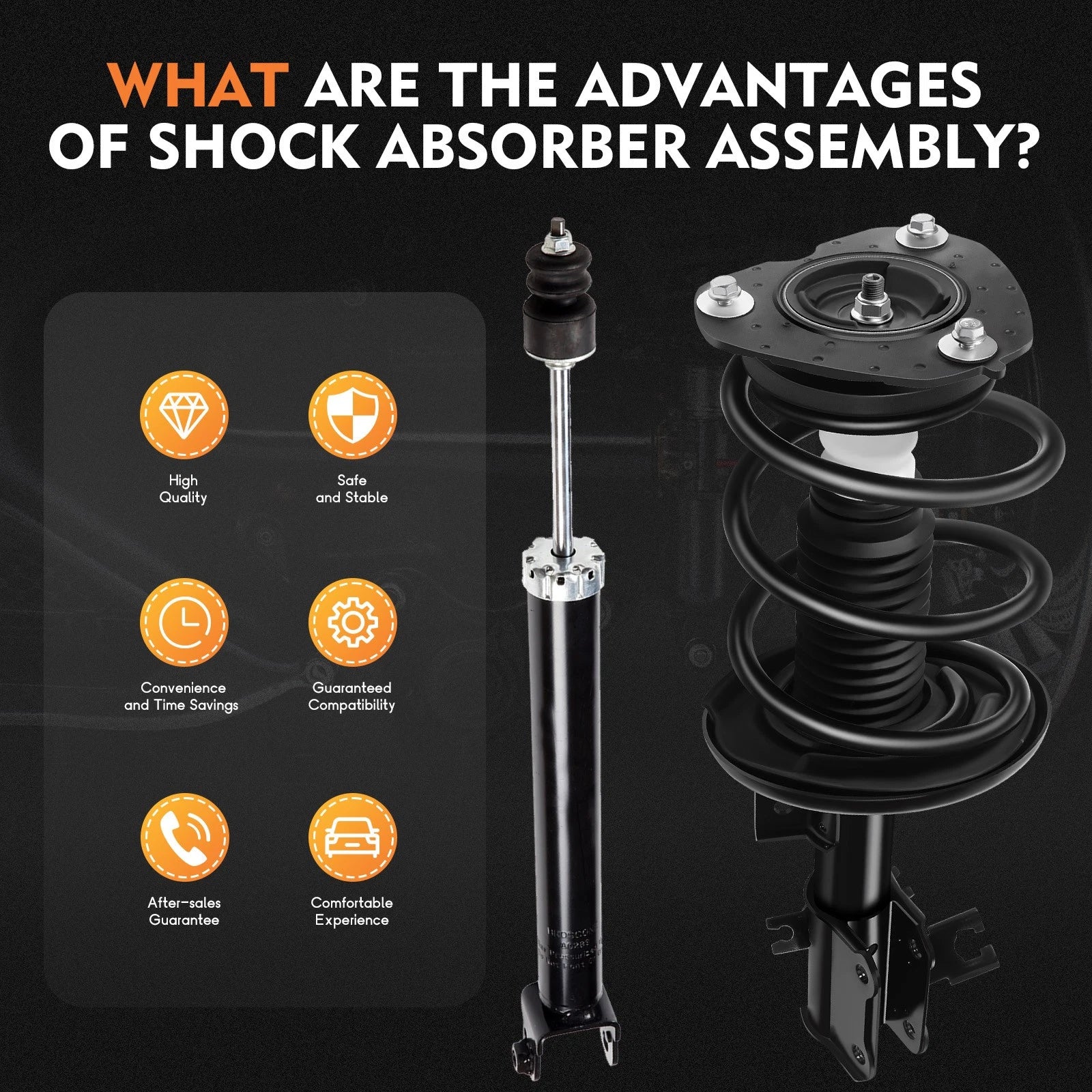 Set of 4 Complete Struts and Shocks for Nissan Maxima (2009–2014)