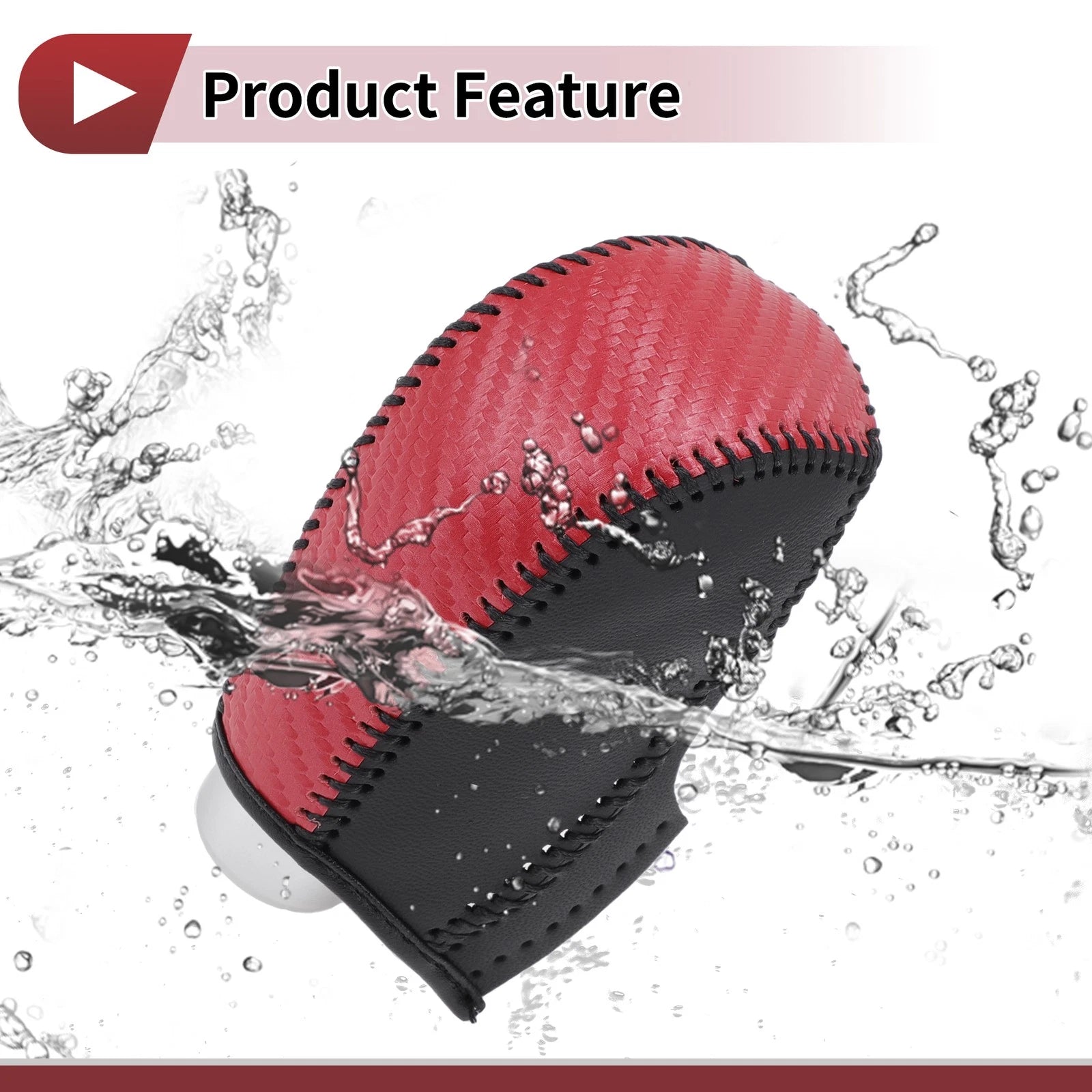 Gear Shift Knob Cover for Subaru Impreza (2012–2016) Red Carbon Fiber