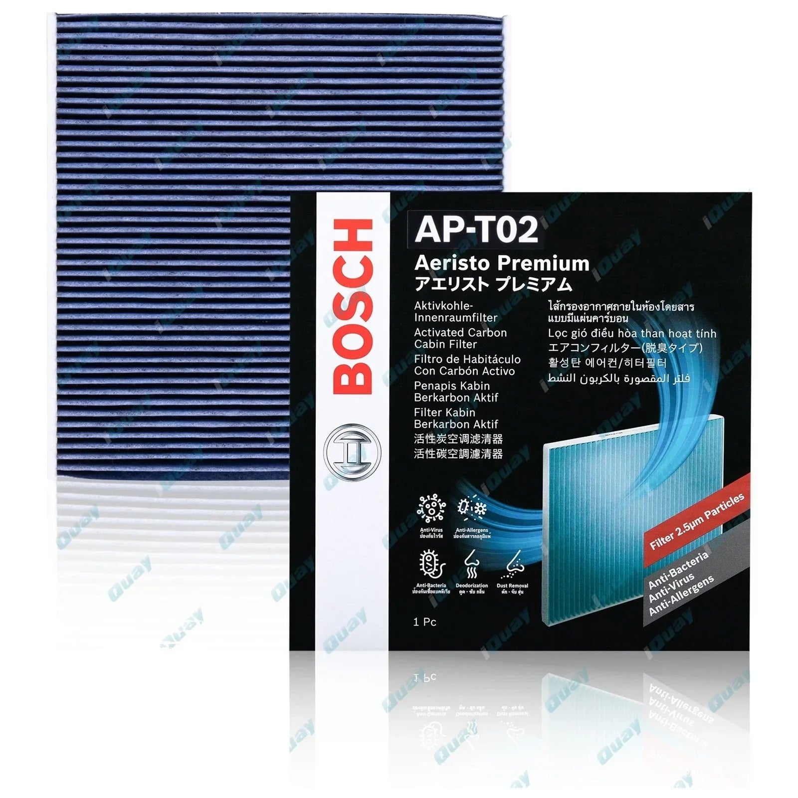 Bosch Aeristo Premium Cabin Air Filter for Toyota Celica ZZT231R 1999-2005