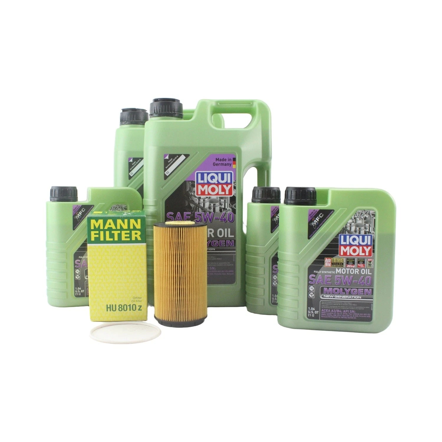 Oil Change Kit for Audi A8 Quattro (1994–2020) - 8L Liqui Moly Molygen 5W-40