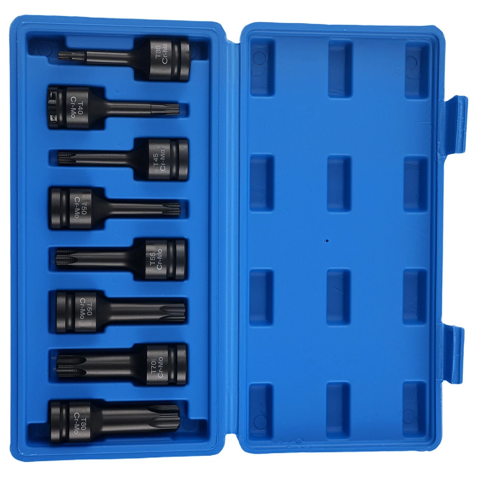 8pc 1/2'' Socket Set T30 T40 T45 T50 T55 T60 T70 T80 for Workshop