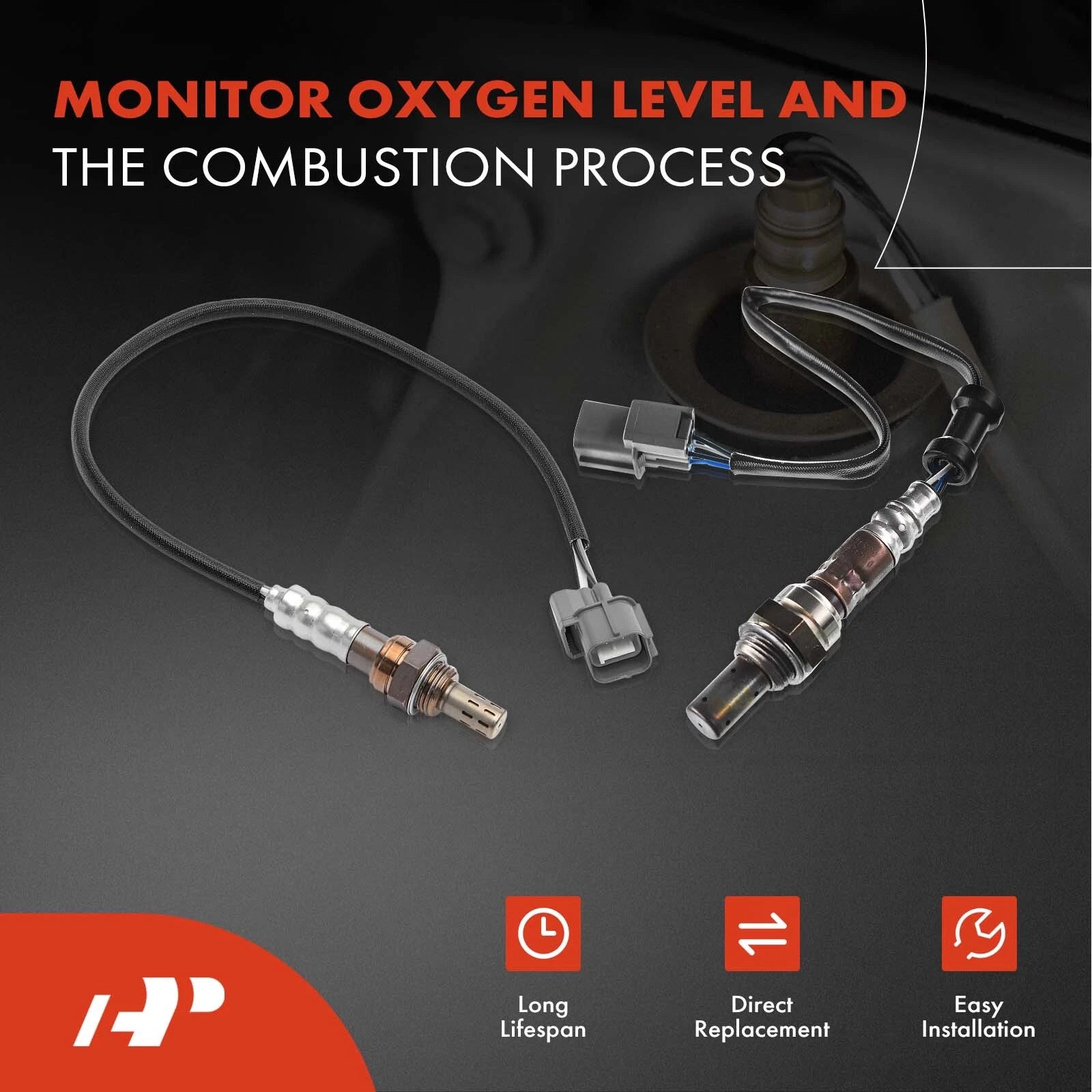 2X O2 Oxygen Sensors for Honda Civic (2001-2005)