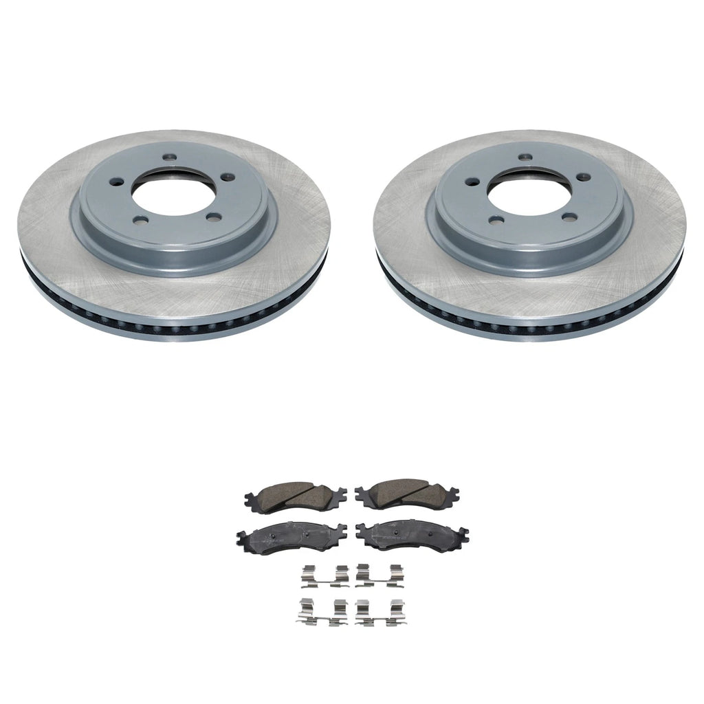 DuraGo Front Rotor & Akebono ProACT Ceramic Brake Pad Kit for Explorer Mountaineer (1991–2010)