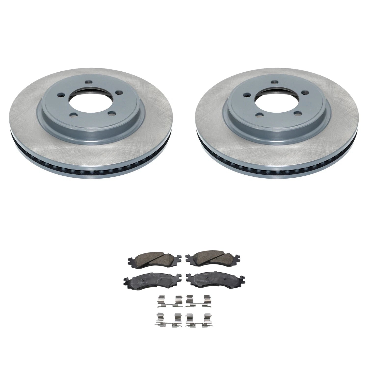 DuraGo Front Rotor & Akebono ProACT Ceramic Brake Pad Kit for Explorer Mountaineer (1991–2010)