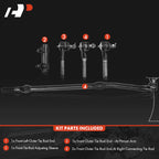5x Steering Drag Links & Tie Rod Ends for Jeep Wrangler TJ (1997–2006)