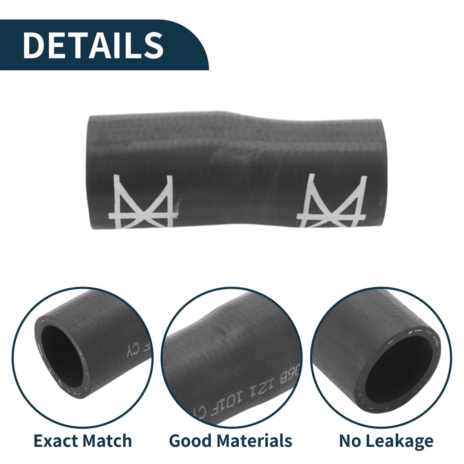Radiator Hose Coolant Tube for Volkswagen Passat B5 (2006–2012) Rubber Black