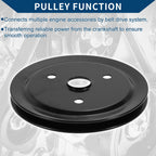 Single Groove SWP Short Water Pump Crank Pulley for Chevy SBC Small Block (262)