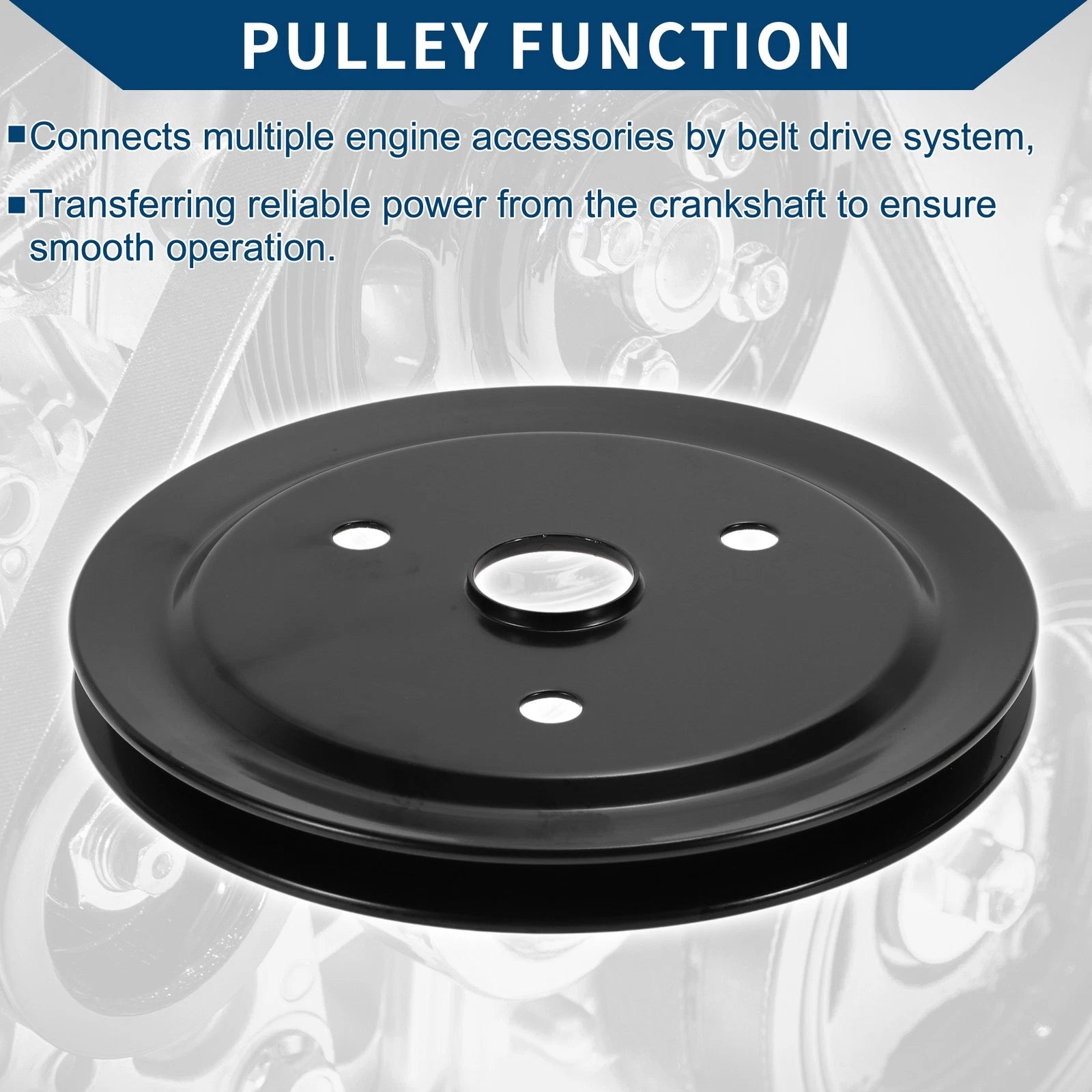 Single Groove SWP Short Water Pump Crank Pulley for Chevy SBC Small Block (262)