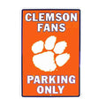 Clemson Fans Parking Only Metal Sign 12"x18" for Man Cave