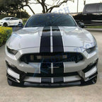 Black White Stripe Graphics Trunk Roof Decor Sticker for Ford Mustang (2015-2021)
