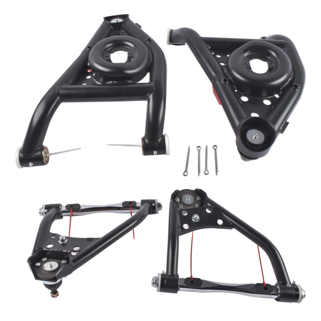 Set of 2 Front Upper Lower Control Arms for Chevy Nova (1968-1974)
