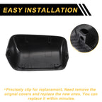 Set of 2 Rearview Mirror Cover Caps Black Carbon Fiber for Ford Excursion F150 F250