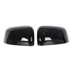 2 Black Mirror Covers + 4 Door Handle Covers for Jeep Grand Cherokee (2011–2021)