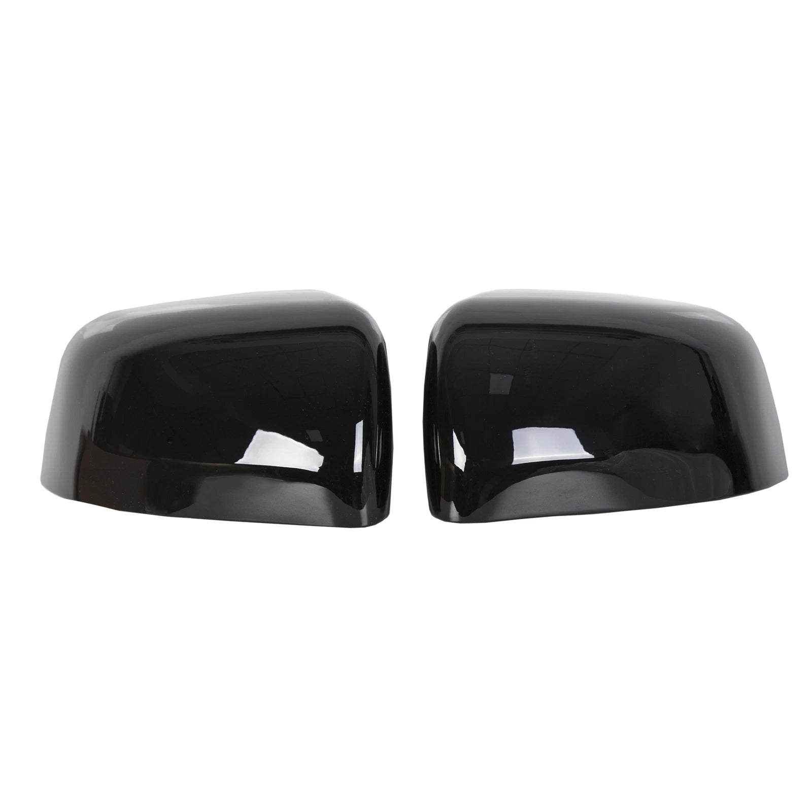 2 Black Mirror Covers + 4 Door Handle Covers for Jeep Grand Cherokee (2011–2021)