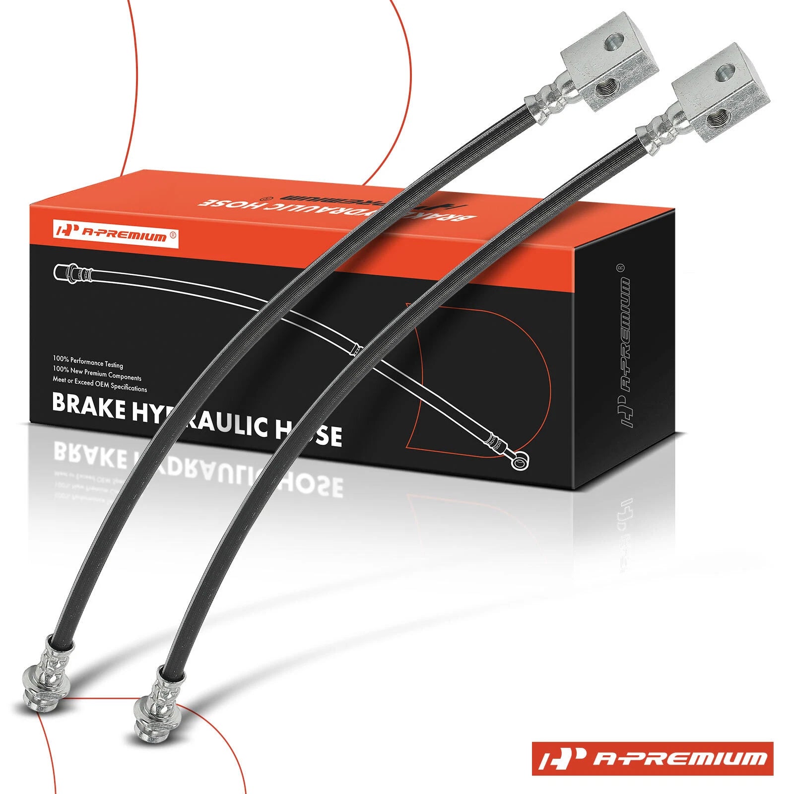 2X Rear Brake Hydraulic Hose for Nissan Xterra (2005)