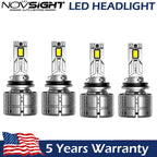 H11 LED Headlight Bulbs Set of 2 for High Low Beam (200W 40000LM 6500K)