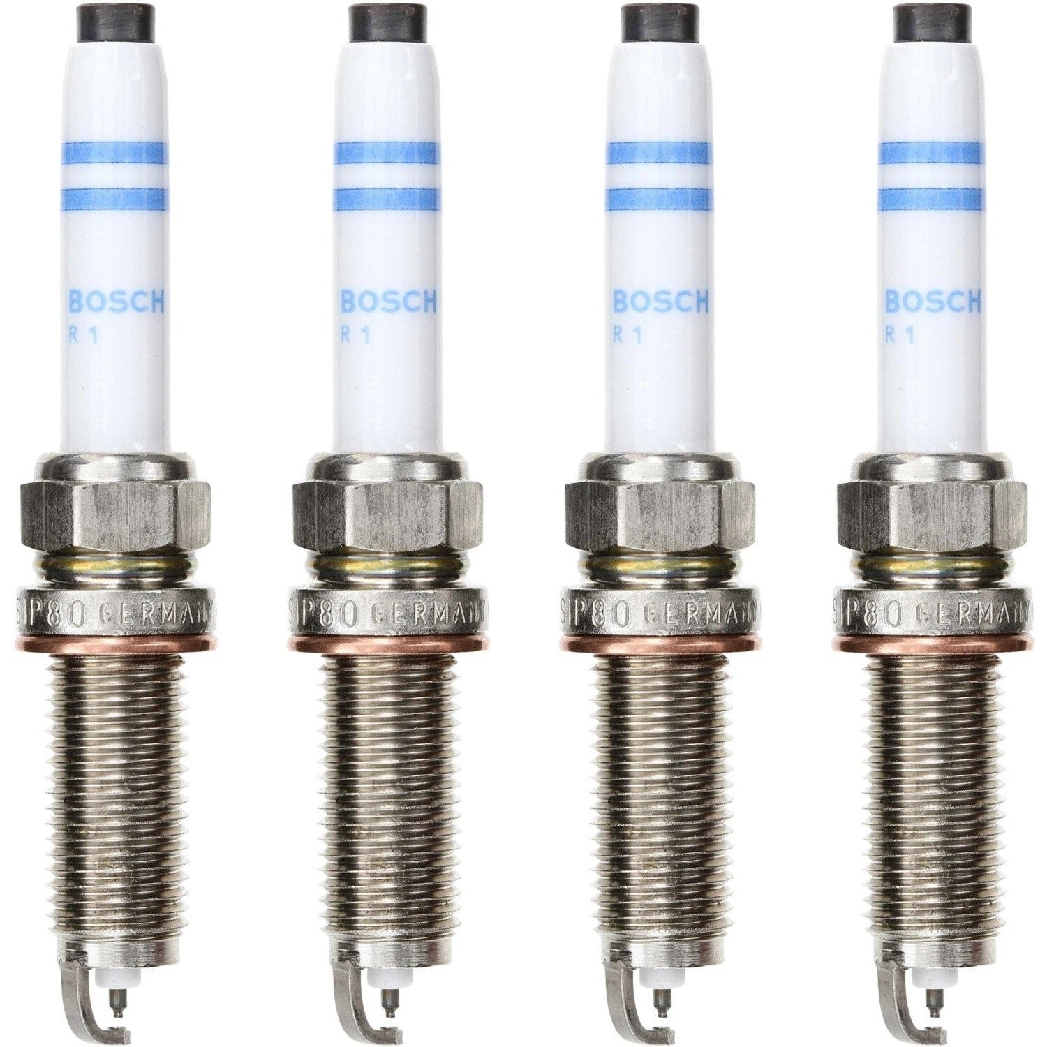 Set of 4 Bosch EVO Double Iridium Spark Plugs for MB W205 C117 X156 (2015–2020)