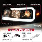 Projector Headlights for Dodge Charger (2006-2010) LED Tube Black