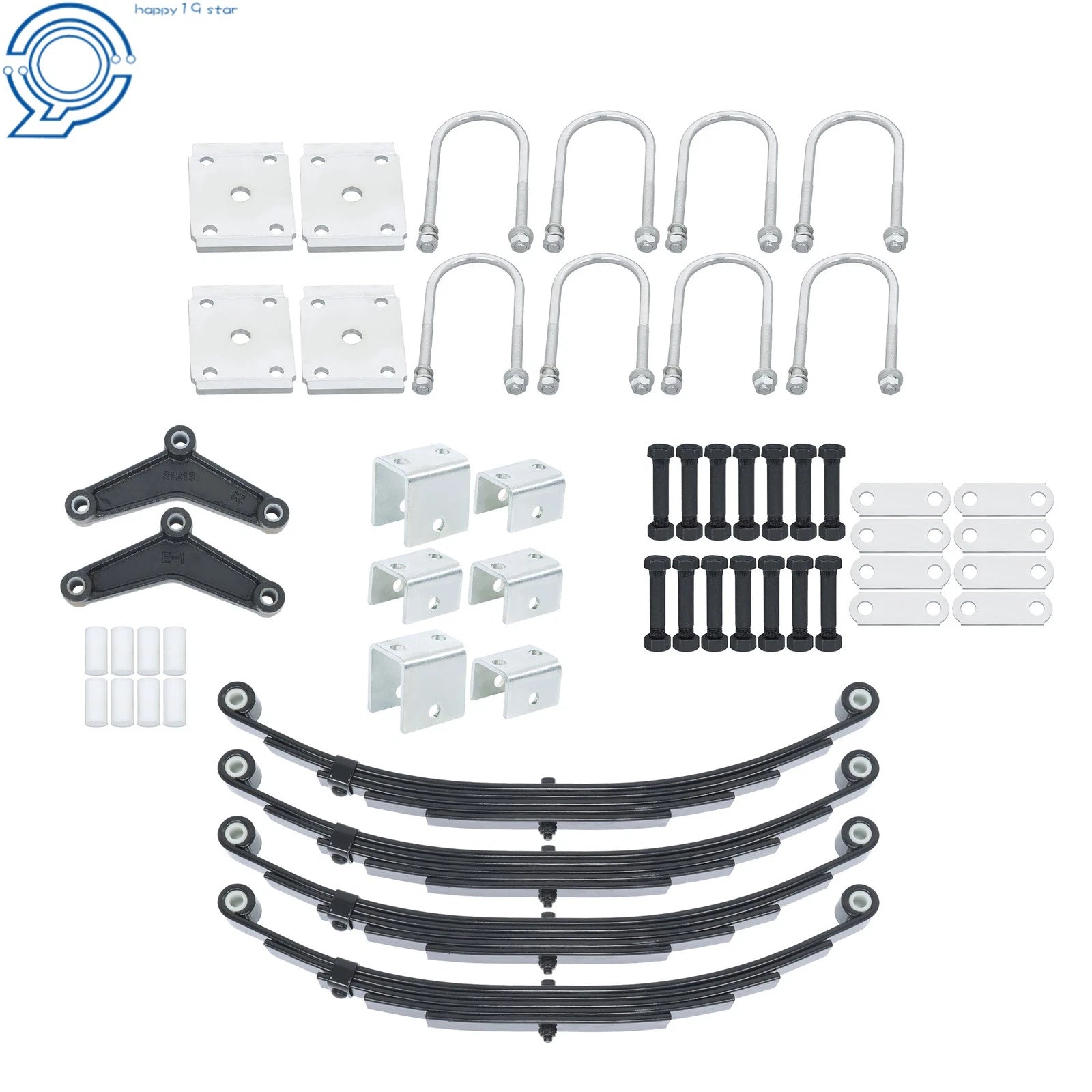 6000lb Tandem Trailer Axle Suspension Kit for Trailer (3000# Spring)