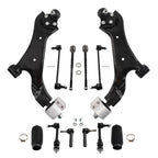Front Control Arms w/Ball Joint Sway Bar Tie Rod for Chevrolet Equinox (2010–2017)