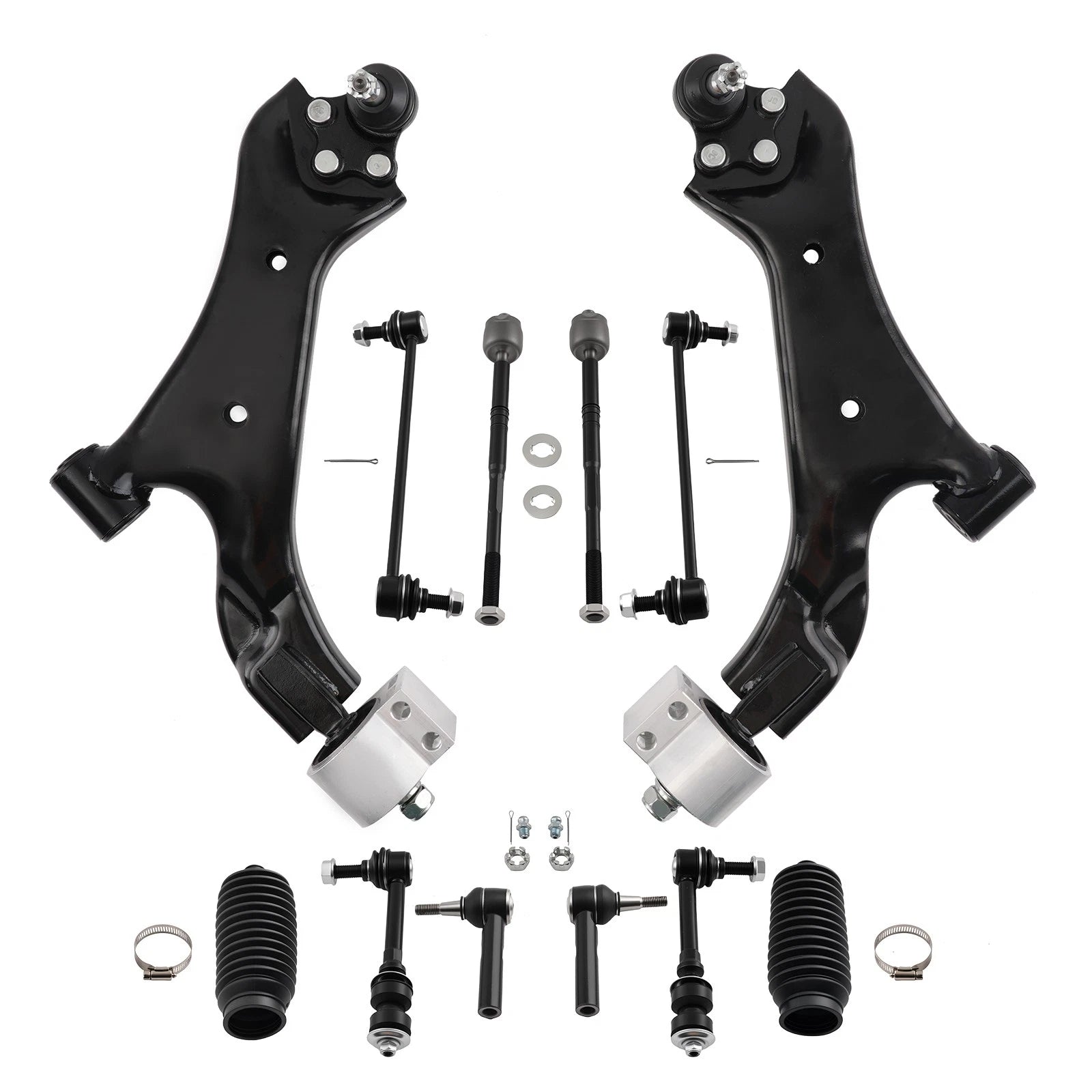 Front Control Arms w/Ball Joint Sway Bar Tie Rod for Chevrolet Equinox (2010–2017)