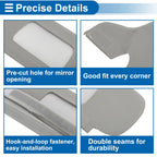 Set of 2 Sun Visor Covers for Ford Mustang (1994–2004) Left & Right Gray