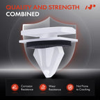 30x 10mm White Fender Flare Molding Clip for Ford