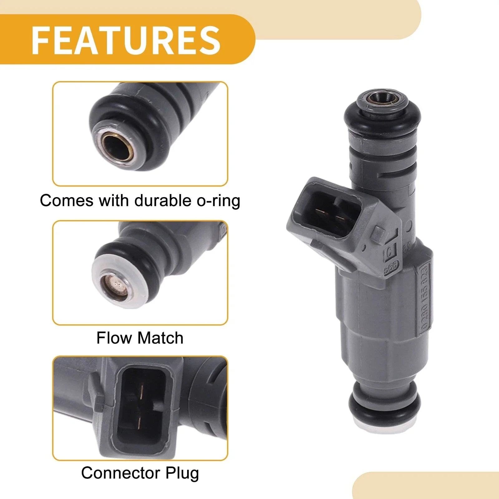 1 x Fuel Injector for BMW 540i (E39) V8 4.4L (1999-2003)