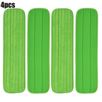 Set of 4 Mop Pads for Flat Head Mop (14-18 Inch) Microfiber Cloths