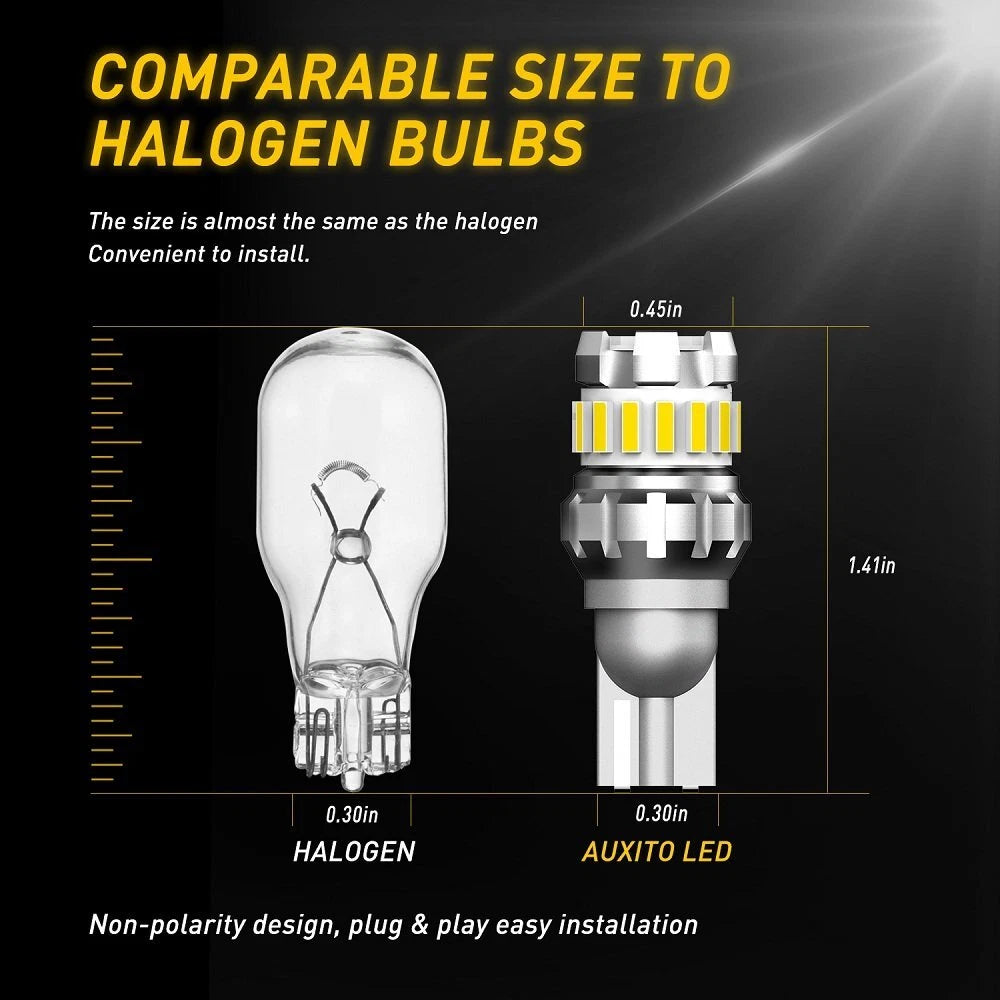 2X LED Backup Reverse Light Bulbs for Dodge Ram 1500 2500 3500 (2014–2018)