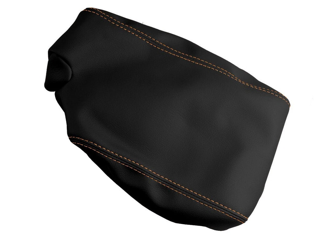 Console Automatic & Brake Boot PVC Leather for BMW E90 (2005–2013) Orange Stitch