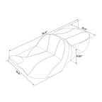 Gel Seat for Harley Street Glide, Road King (2009–2023) Black