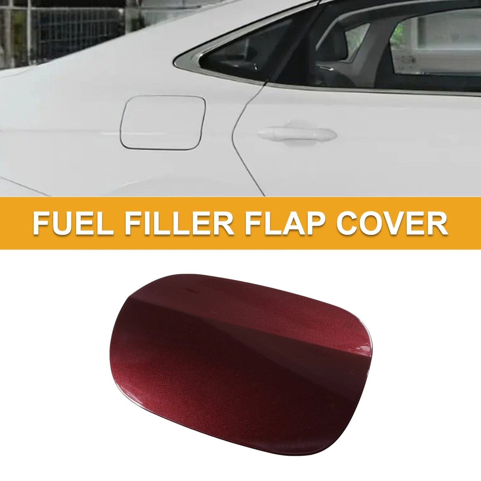 Fuel Tank Door Cap for Mercedes-Benz E200 (2017–2023) Clip Type No.A2056304404 Zircon Red