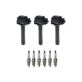 Set of 3 Ignition Coils & 6 NGK Platinum Spark Plugs for Toyota Camry (1997–2001)