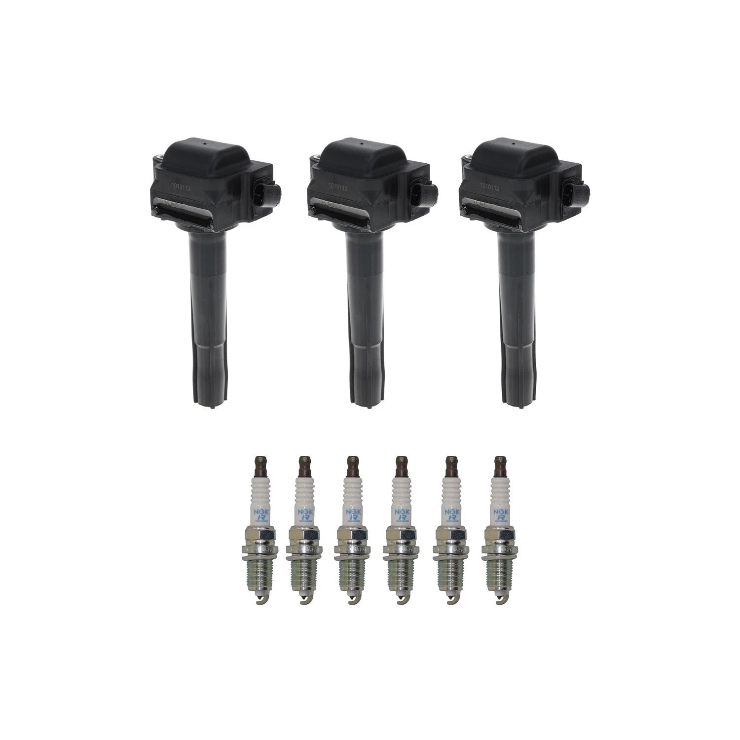 Set of 3 Ignition Coils & 6 NGK Platinum Spark Plugs for Toyota Camry (1997–2001)