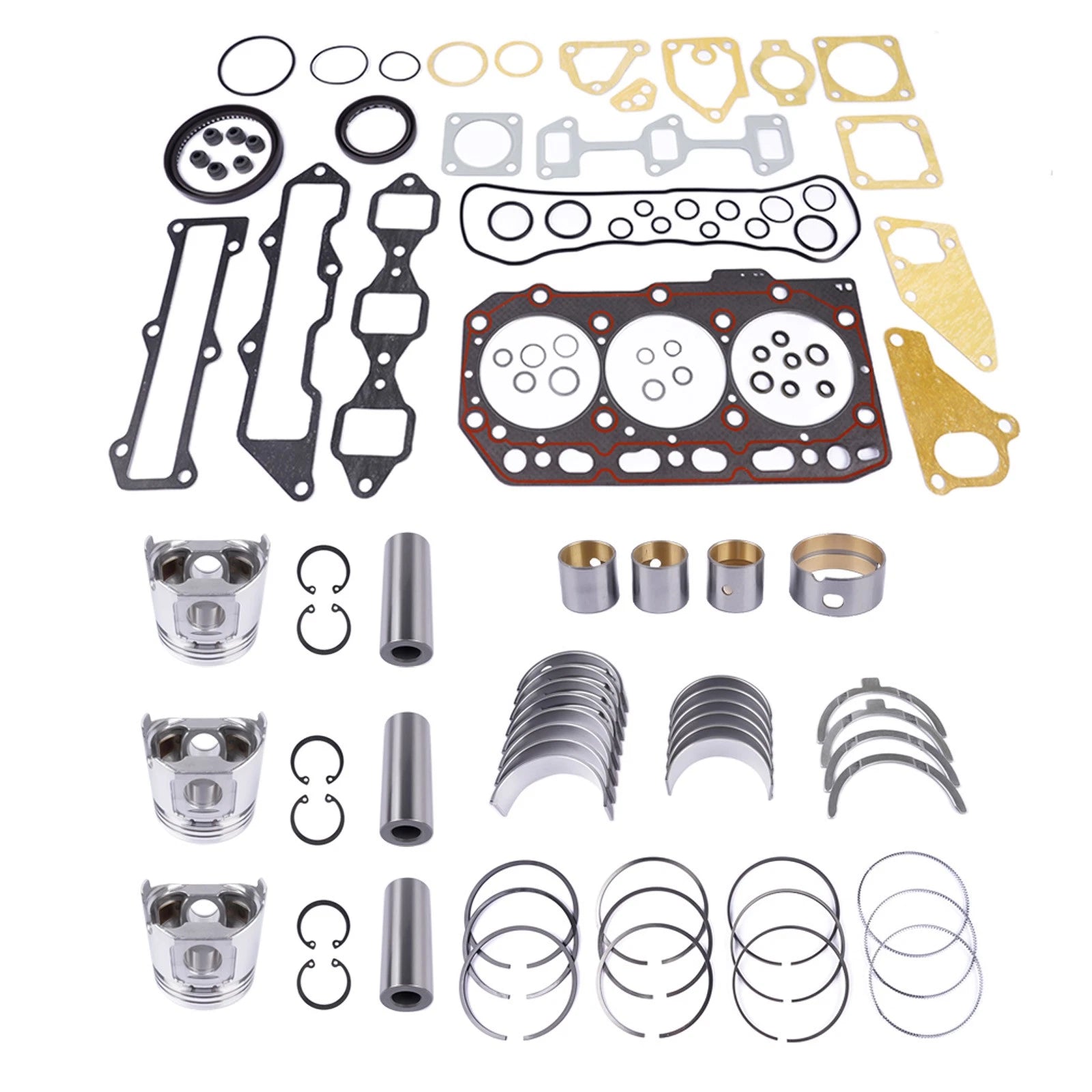 Overhaul Repair Kit for Yanmar 3TNV88, 3TNV88C