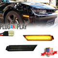Smoked Lens LED Front Side Marker Lamps for Chevy Camaro (2010–2015)