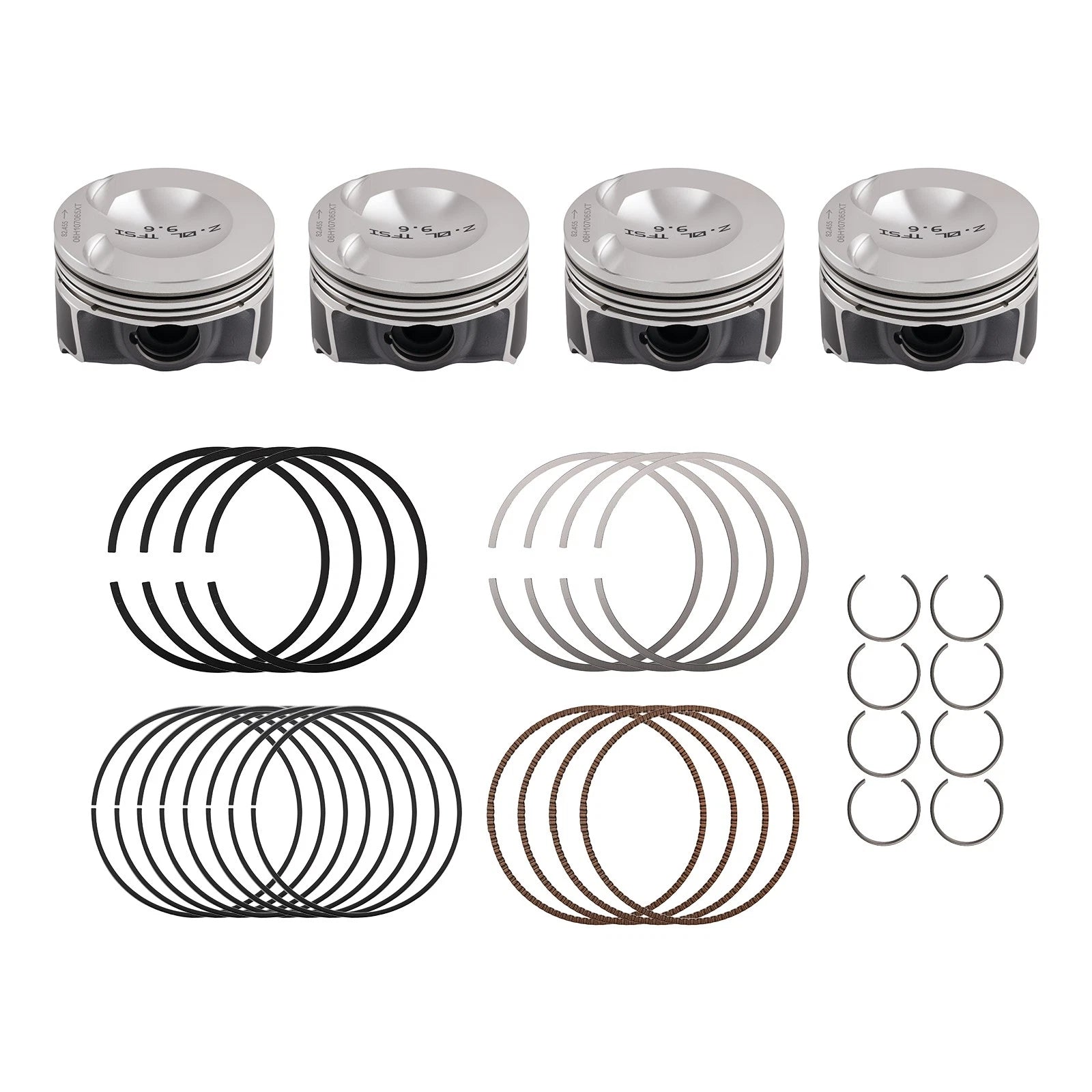 Piston & Ring Set for Audi VW Skoda Seat 2.0 TFSI TSI (2011–2017) 06H107065CM