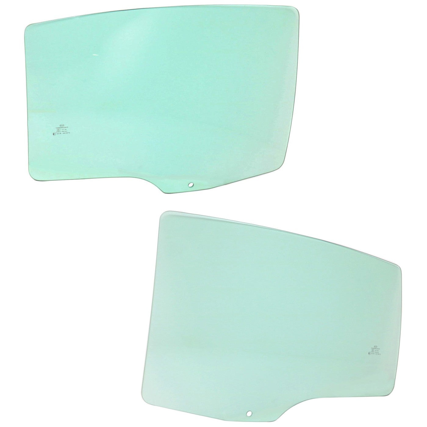 Set of 2 Rear Door Glasses for Chevy Malibu