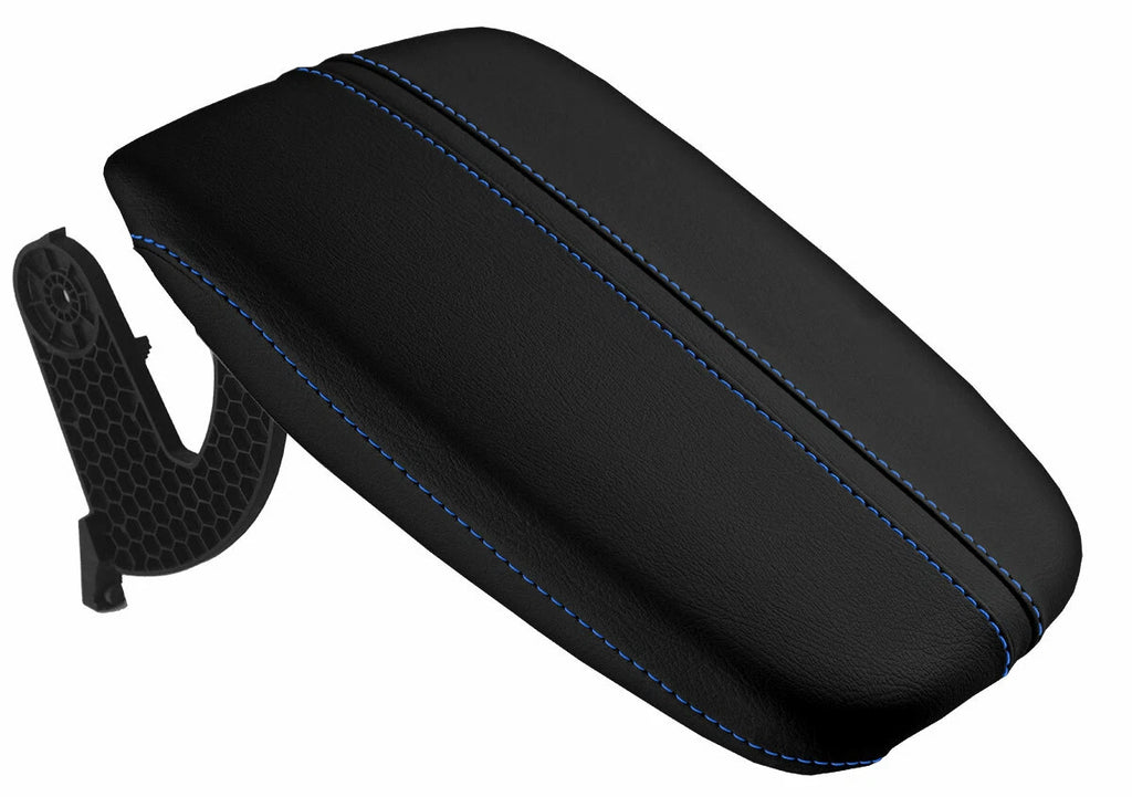Armrest Cover for Acura TLX (2015–2020) - Leather, Blue Stitch