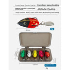 5X Soft Silicone Amphibian Lures with Double Steel Hooks for Fishing