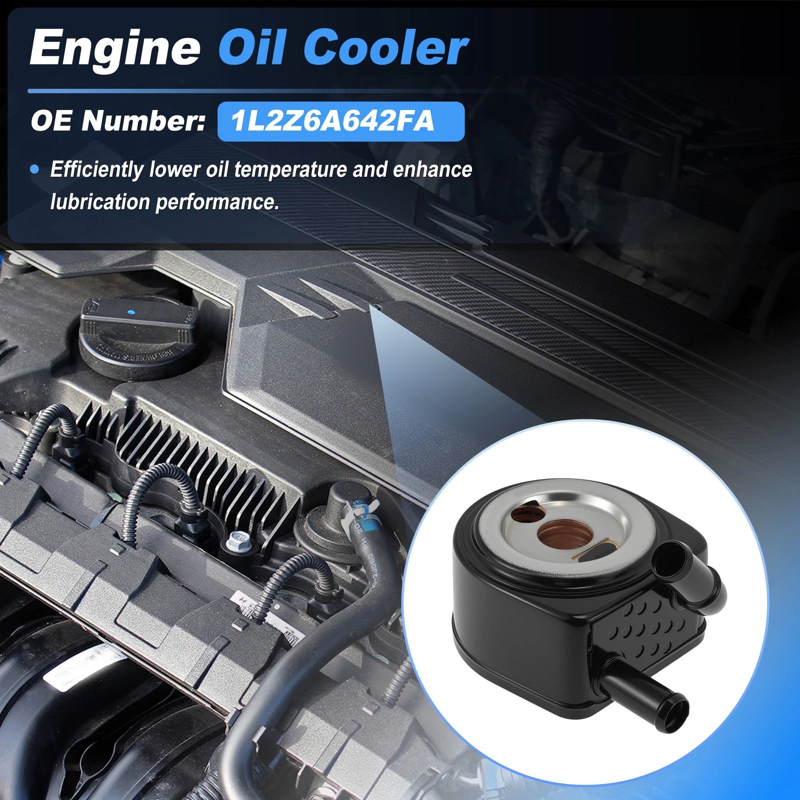 Engine Oil Cooler 1L2Z6A642FA for Ford Explorer, Explorer Sport Trac (2002–2010)