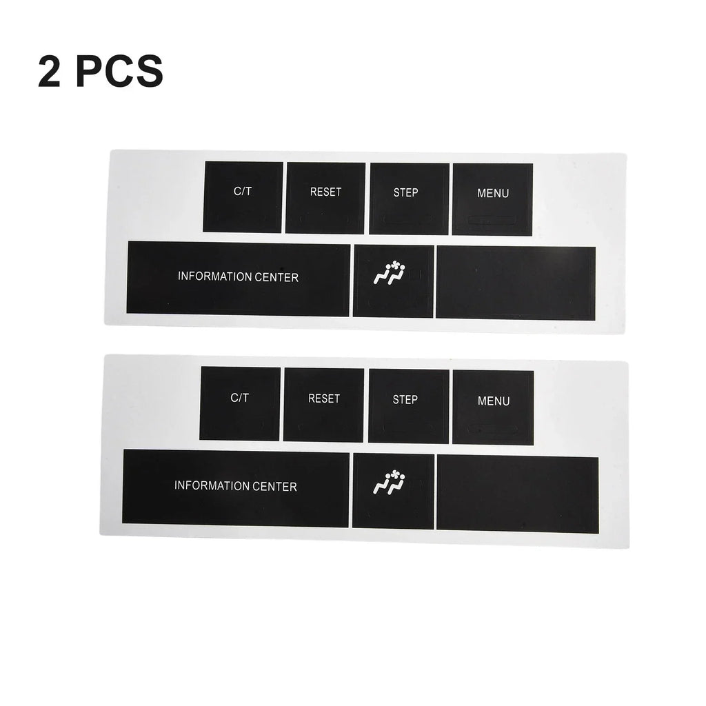DASH Control Button Sticker in Black Vinyl for CHRYSLER and JEEP